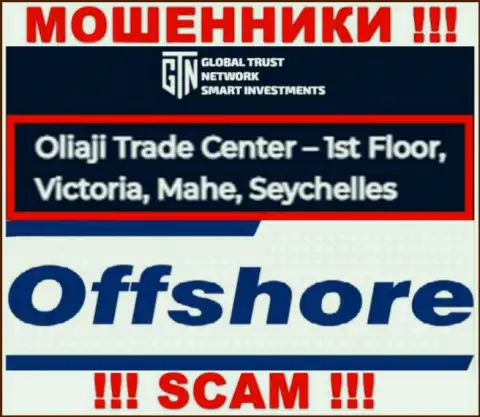 Оффшорное местоположение GTN Start по адресу Торговый центр Оляджи - 1-й этаж, Виктория, Маэ, Сейшельские острова позволяет им безнаказанно воровать