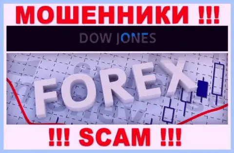 Dow Jones Market заявляют своим клиентам, что работают в области FOREX