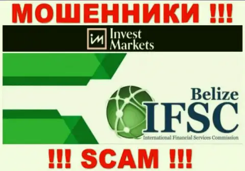 InvestMarkets спокойно сливает финансовые активы доверчивых клиентов, т.к. его покрывает мошенник - IFSC