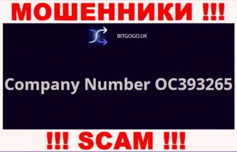 Регистрационный номер обманщиков Бит Го Го, с которыми крайне рискованно сотрудничать - OC393265