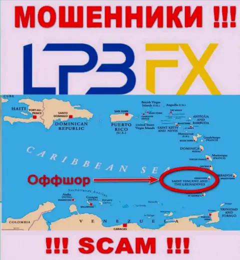 ЛПБФХ Ком безнаказанно дурачат, поскольку зарегистрированы на территории - Saint Vincent and the Grenadines