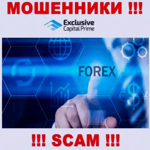 FOREX - это вид деятельности мошеннической конторы Exclusive Capital