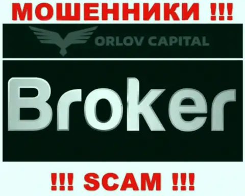 Брокер - это именно то, чем промышляют интернет-воры Orlov Capital