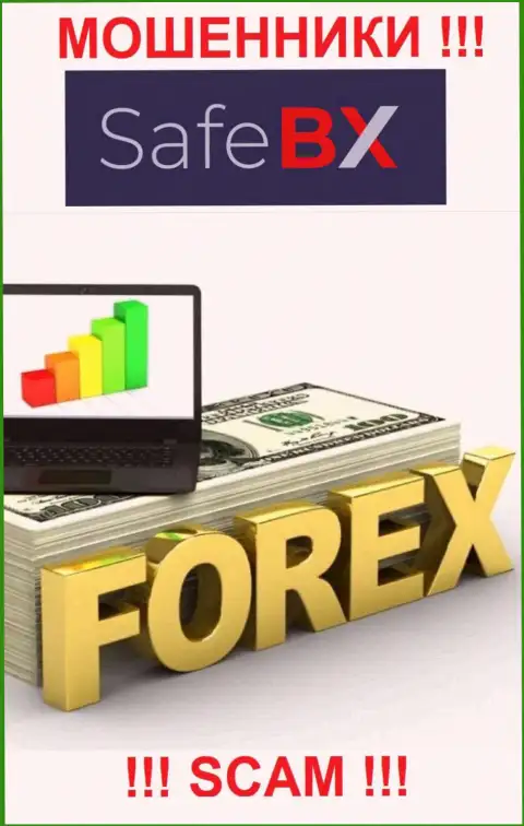 SafeBX - это МОШЕННИКИ, вид деятельности которых - Форекс