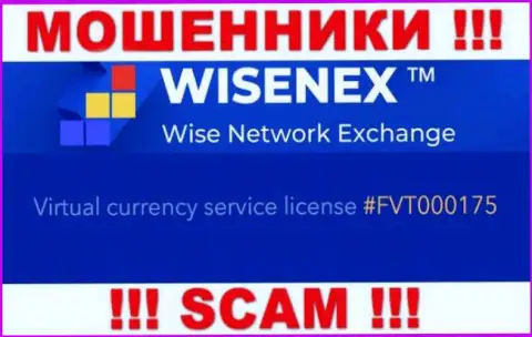 Будьте очень осторожны, зная лицензию на осуществление деятельности WisenEx Com с их онлайн-сервиса, избежать надувательства не выйдет - это МОШЕННИКИ !!!