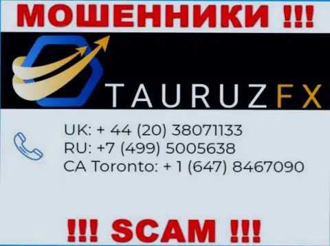 Не поднимайте телефон, когда звонят незнакомые, это могут оказаться internet-мошенники из компании Тауруз ФХ