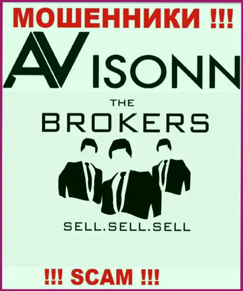 Avisonn Com разводят клиентов, прокручивая делишки в сфере Broker
