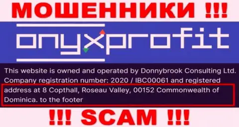 8 Copthall, Roseau Valley, 00152 Commonwealth of Dominica - это офшорный адрес Оникс Профит, оттуда МОШЕННИКИ обувают людей