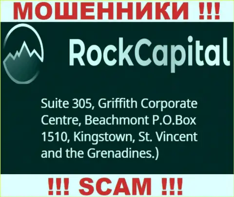 За надувательство людей интернет мошенникам Рок Капитал ничего не будет, ведь они осели в оффшорной зоне: Suite 305 Griffith Corporate Centre, Kingstown, P.O. Box 1510 Beachmout Kingstown, St. Vincent and the Grenadines