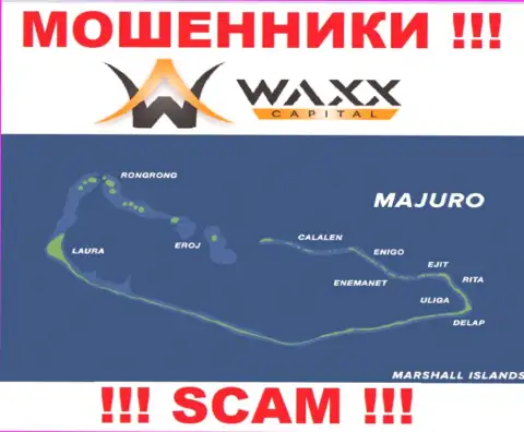 С интернет мошенником Waxx-Capital Net слишком рискованно иметь дела, ведь они зарегистрированы в офшоре: Majuro, Marshall Islands