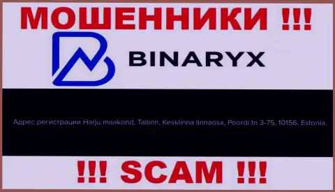 Не верьте, что Binaryx Com зарегистрированы по тому адресу, что опубликовали у себя на веб-ресурсе