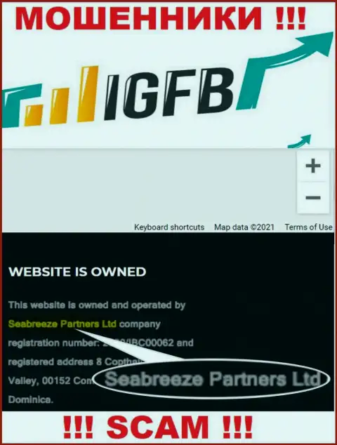 Seabreeze Partners Ltd владеющее конторой IGFB