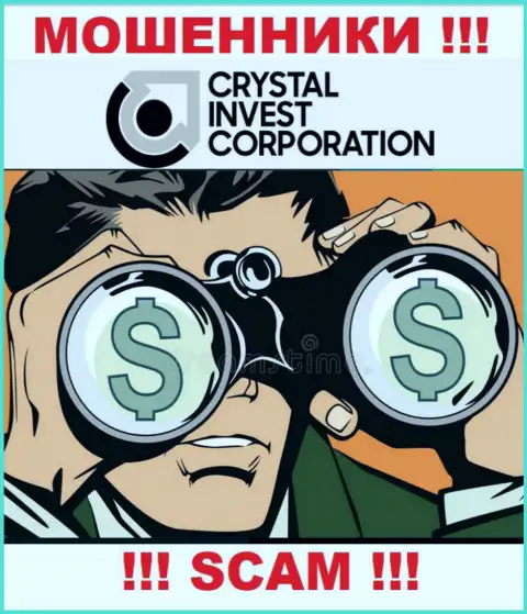 Место телефона интернет обманщиков Crystal Invest Corporation в блэклисте, внесите его как можно быстрее