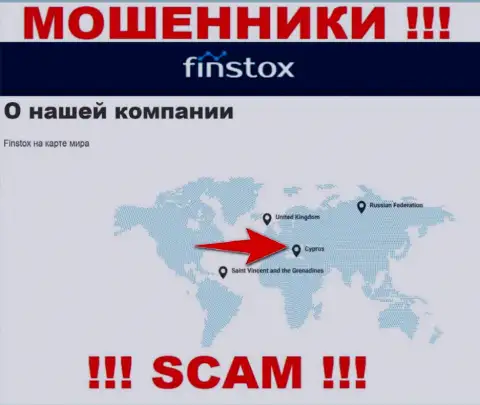 Finstox - это мошенники, их адрес регистрации на территории Кипр