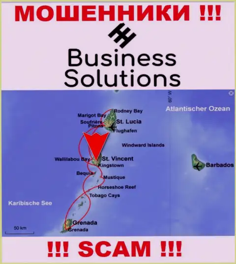 Business Solutions специально пустили корни в офшоре на территории Kingstown St Vincent & the Grenadines - КИДАЛЫ !!!