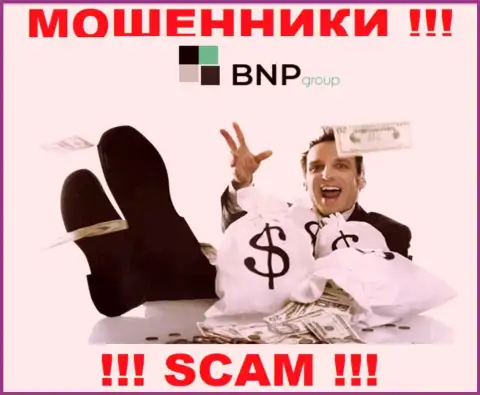 Деньги с брокерской организацией BNPGroup вы приумножить не сможете - это ловушка, в которую Вас затягивают указанные internet аферисты