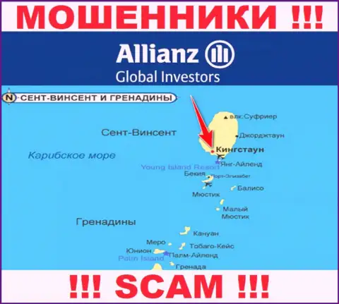 Allianz Global Investors безнаказанно обувают, ведь обосновались на территории - Kingstown, St. Vincent and the Grenadines