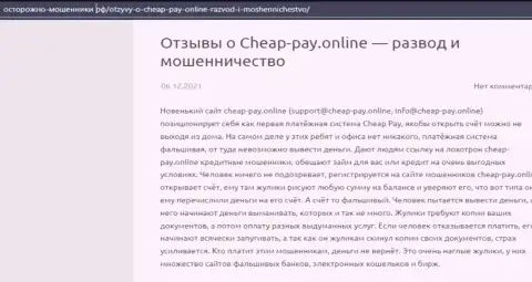 Cheap Pay Online - это РАЗВОДНЯК ! Отзыв автора статьи с анализом