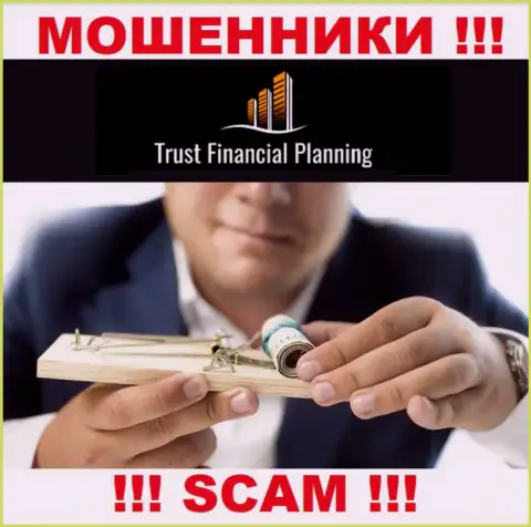 Работая с дилинговой конторой TrustFinancialPlanning Вы не заработаете ни рубля - не отправляйте дополнительные денежные активы