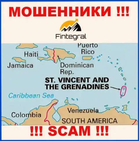 St. Vincent and the Grenadines - именно здесь зарегистрирована мошенническая компания Fintegral World