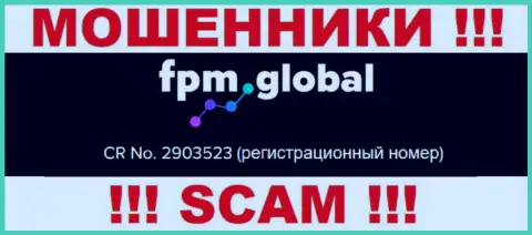 В глобальной internet сети прокручивают делишки мошенники FPM Global !!! Их номер регистрации: 2903523