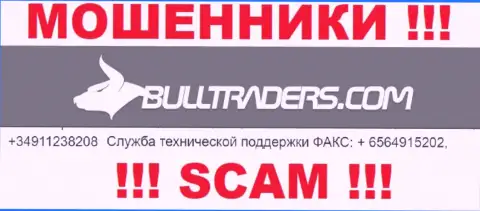 Будьте крайне осторожны, интернет мошенники из конторы Bulltraders звонят лохам с разных номеров телефонов