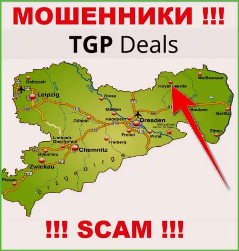 Офшорный адрес регистрации конторы TGP Deals фейк - мошенники !