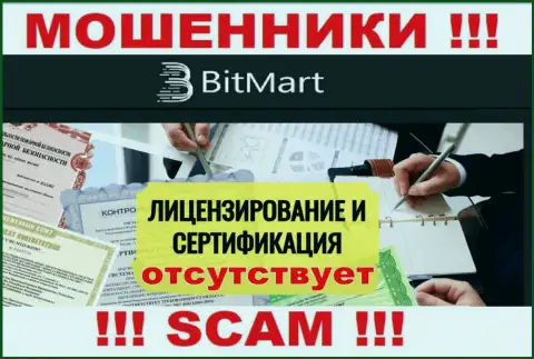 В связи с тем, что у организации BitMart Com нет лицензии на осуществление деятельности, взаимодействовать с ними слишком рискованно - это МАХИНАТОРЫ !