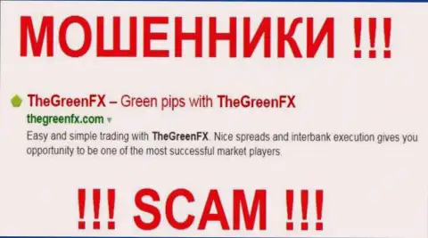 The Green FX это КИДАЛЫ !!! SCAM !!!