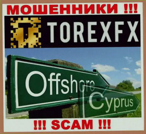 Официальное место регистрации TorexFX на территории - Cyprus